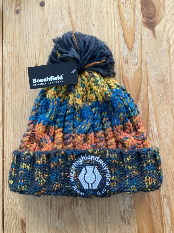 NEW! CHILDRENS WHW POM POM BEANIE RETRO BLUE